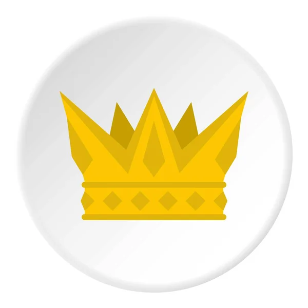Cog corona icona cerchio — Vettoriale Stock