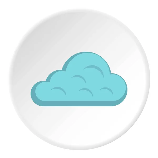 Regenachtige wolk pictogram cirkel — Stockvector