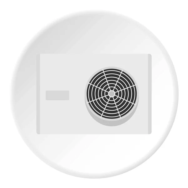 Cercle icône signe nucléaire — Image vectorielle