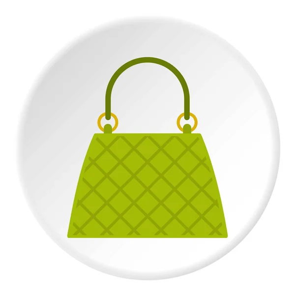 Маленька жіноча сумка Коло значка — стоковий вектор