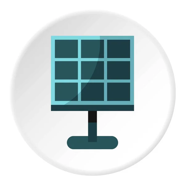 Solar batterij pictogram cirkel — Stockvector