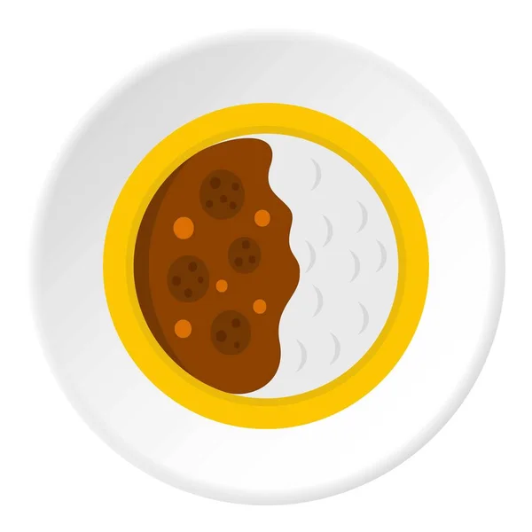 Cercle icône de soupe asiatique — Image vectorielle