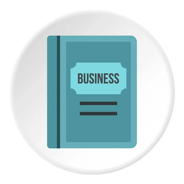 Círculo de ícone plano de negócios —  Vetores de Stock