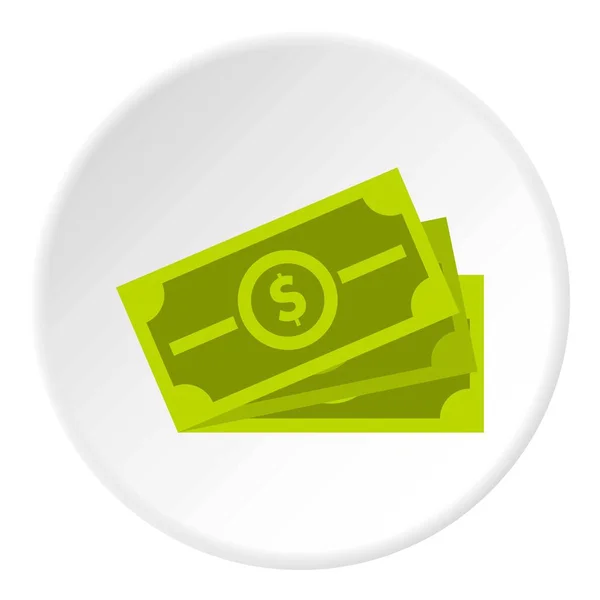 Cash icon circle — Stock Vector