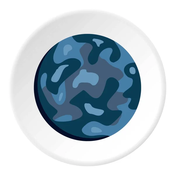 Petite planète icône cercle — Image vectorielle