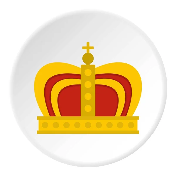 Monarchy crown icon circle — Stock Vector