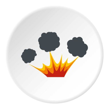 Patlama simgesini daire