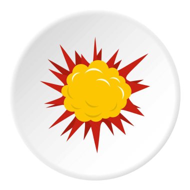 Korkunç patlama simgesini daire