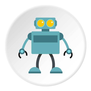 Mavi robot simgesini daire