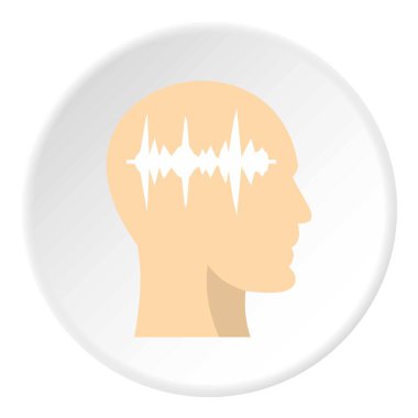 Kutsal kişilerin resmi içinde ses dalgası ile baş profili