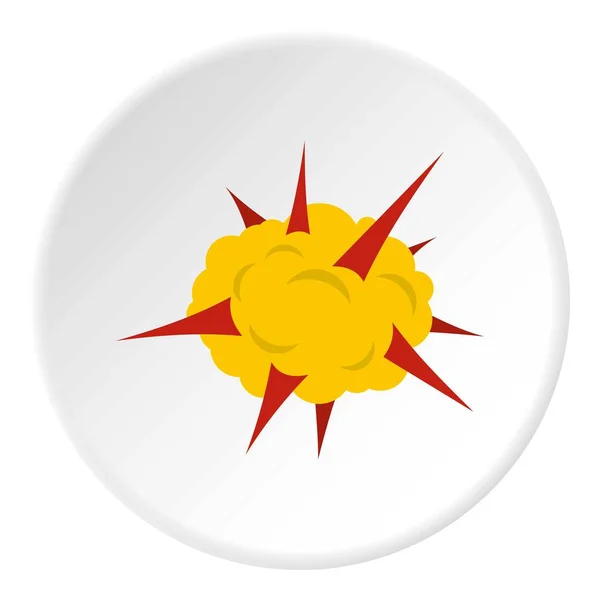 Energie výbuchu ikona kruh — Stockový vektor