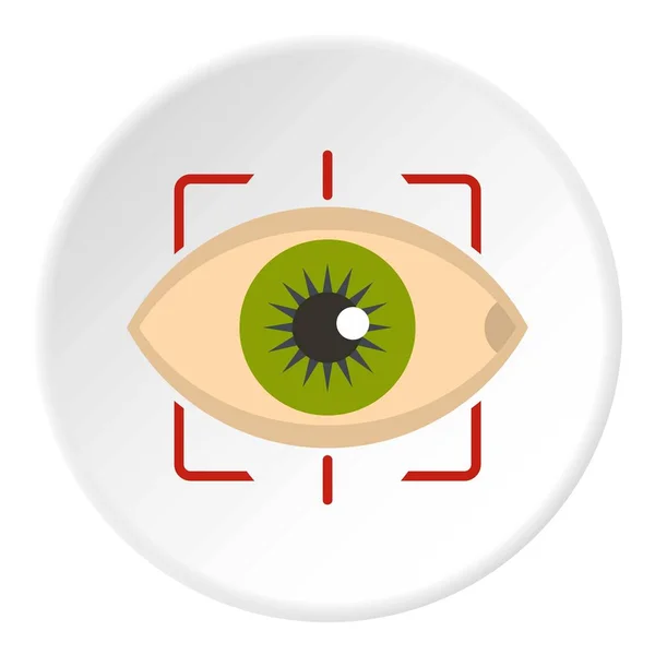 Lingkaran ikon mata - Stok Vektor