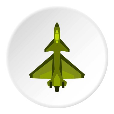 Askeri savaş uçağı simgesini daire