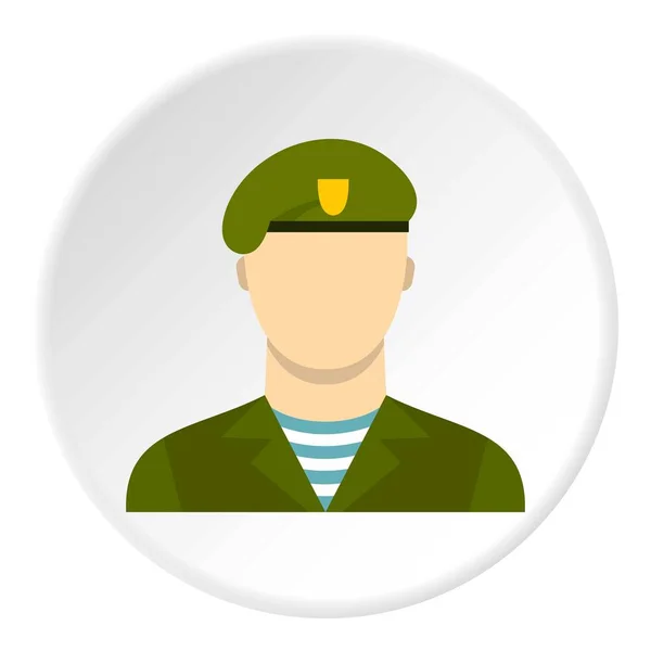 Ejército soldado icono círculo — Vector de stock