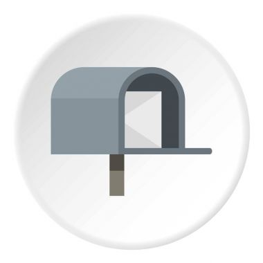 Gri posta kutusu simgesini daire