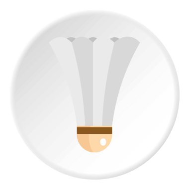 Badminton simgesini daire oynamak için raketle