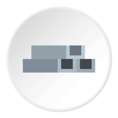 Beton veya metal konstrüksiyon simgesini daire