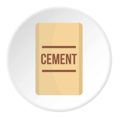 Torba çimento simgesini daire