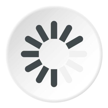 İşareti download simgesi yuvarlak