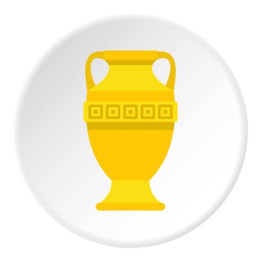 Antik altın vazo simgesini daire