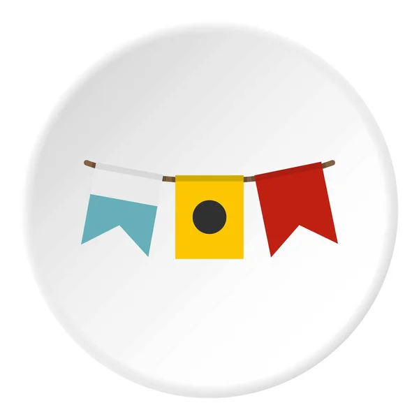 Bandeiras coloridas ícone círculo —  Vetores de Stock