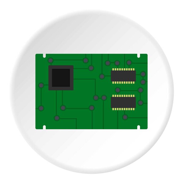 Electronic board icon circle