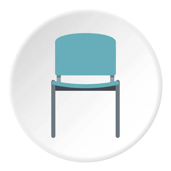 Blu ufficio metallo sedia icona cerchio — Vettoriale Stock