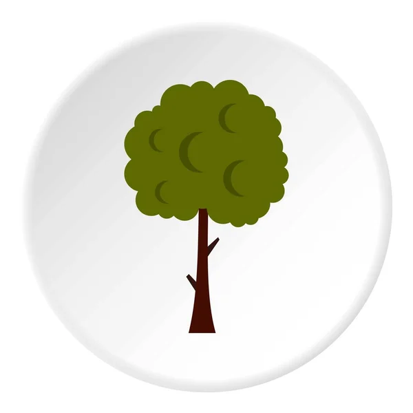 Árbol largo icono círculo — Vector de stock