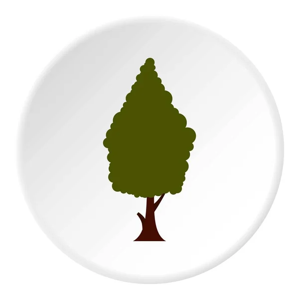 Círculo de ícone árvore verde — Vetor de Stock