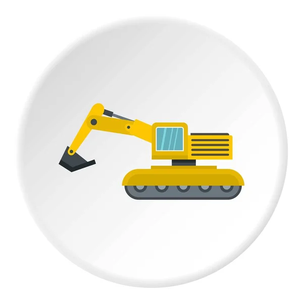 Graafmachine pictogram cirkel — Stockvector