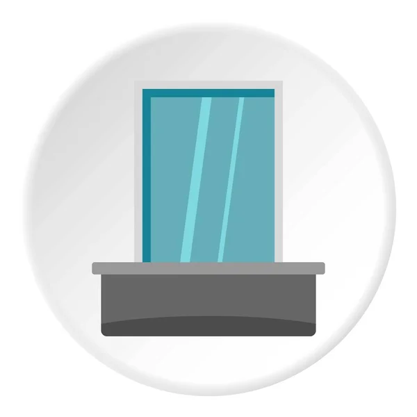 Círculo de icono de ventana ciego — Vector de stock