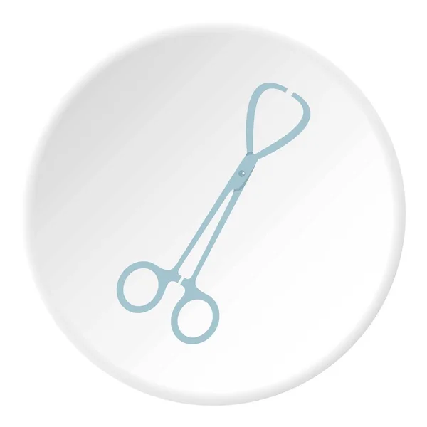 Operación de tijeras icono círculo — Vector de stock