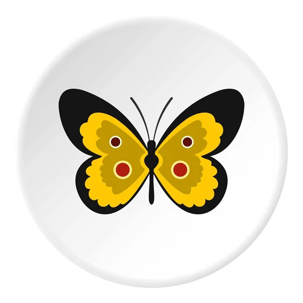 Círculo de ícone borboleta —  Vetores de Stock