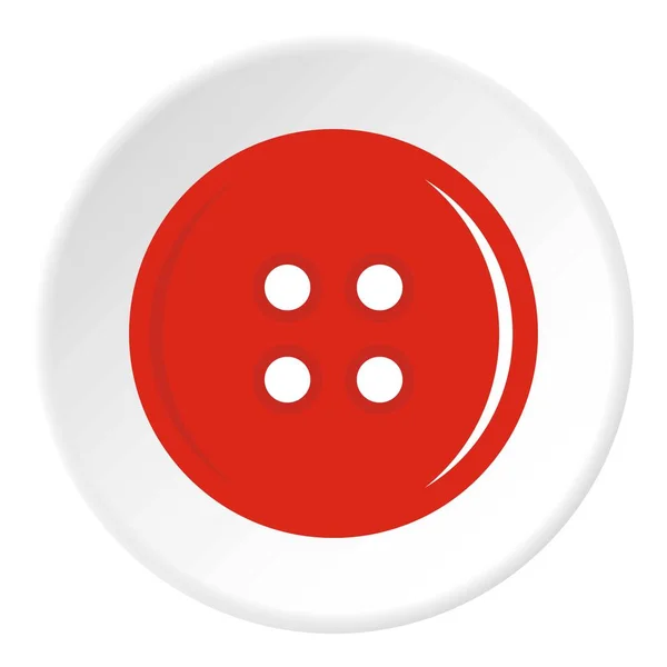 Piros varrás gomb ikon kör — Stock Vector