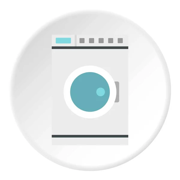 Lavadora icono círculo — Vector de stock