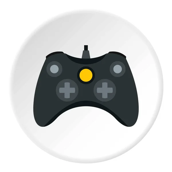 Joystick per i giochi icona cerchio — Vettoriale Stock