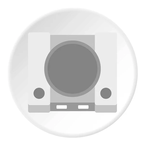 Cerchio icona console di gioco — Vettoriale Stock