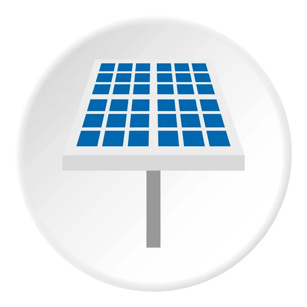Icono de batería solar círculo — Vector de stock