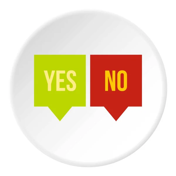 Zeichen für Ja und Nein — Stockvektor