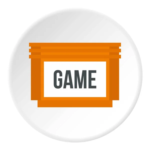 Games floppy disk icon circle — Stock Vector