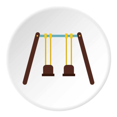 Bahçesi salıncaklar simgesini daire