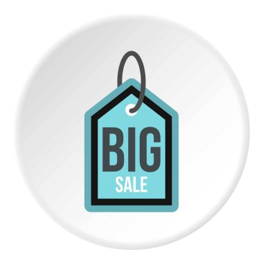 Büyük bir indirim etiketi simgesi daire
