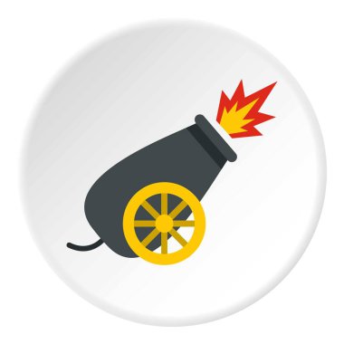 Sirk simgesini daire içinde savaş topu