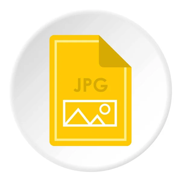 Archivo JPG icono círculo — Vector de stock