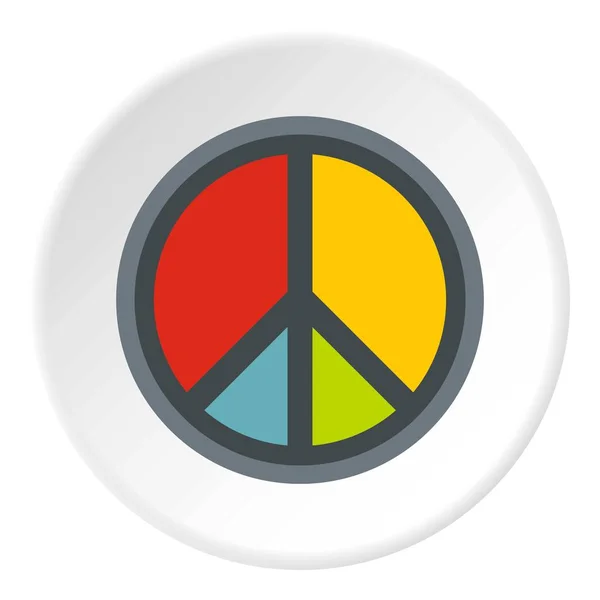 Peace symbol icon circle — Stock Vector