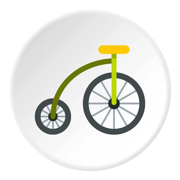 Коло піктограм велосипеда з високим колесом — стоковий вектор