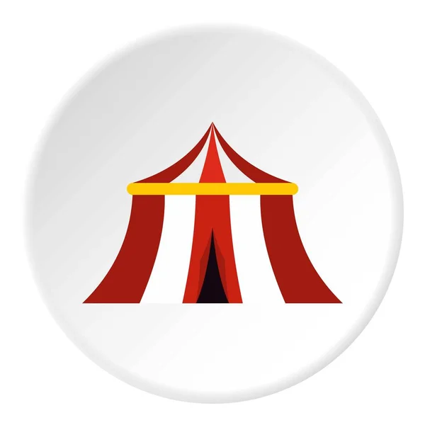 Cirque tente icône cercle — Image vectorielle