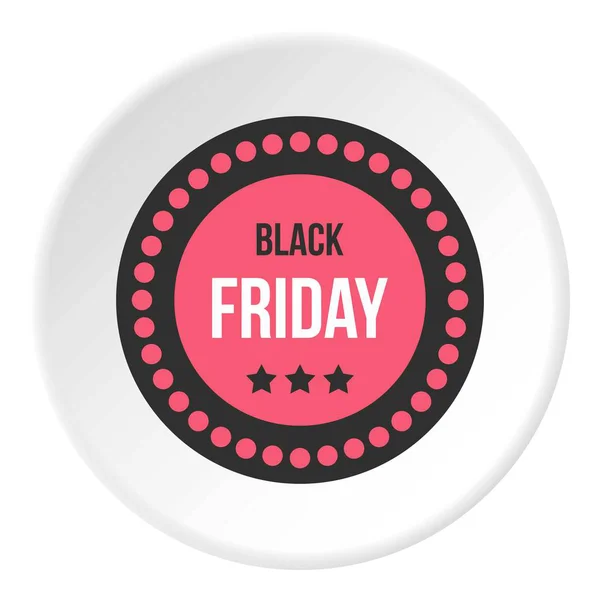 Black Friday sale sticker icon circle — Stock Vector