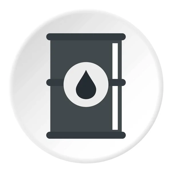 Barile di olio icona cerchio — Vettoriale Stock