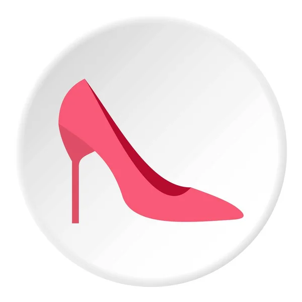 Donna scarpe icona cerchio — Vettoriale Stock